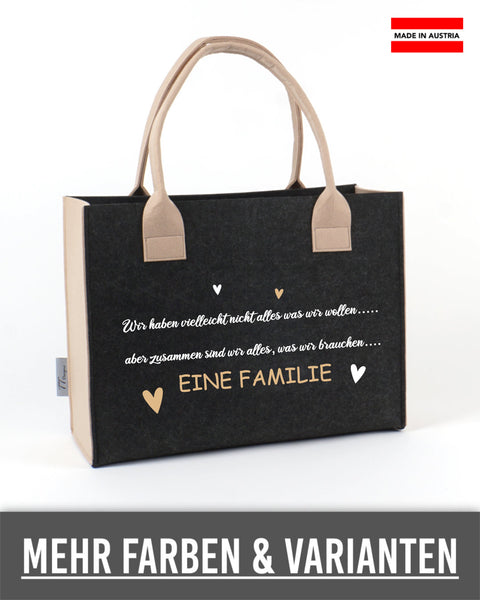 Filz Tasche 133 Eine Familie