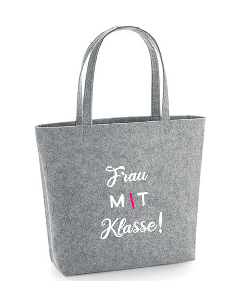 Filz Tasche Easy Bag L07 Frau mit Klasse!