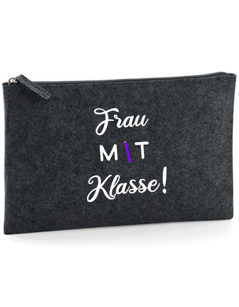 Filz Täschchen Easy Basic L07 Frau mit Klasse!