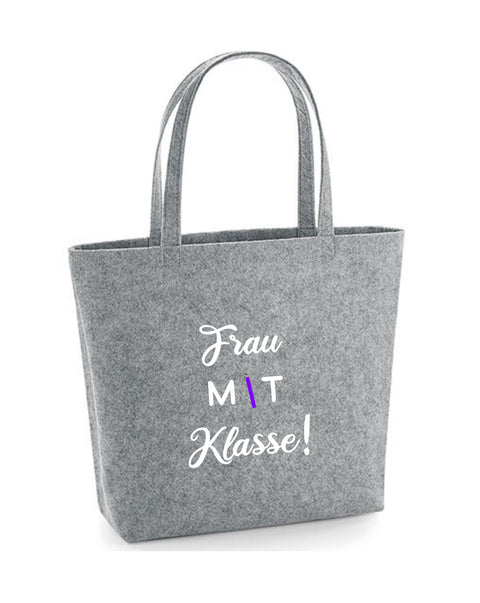 Filz Tasche Easy Bag L07 Frau mit Klasse!