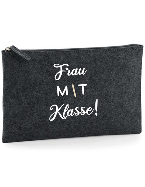 Filz Täschchen Easy Basic L07 Frau mit Klasse!