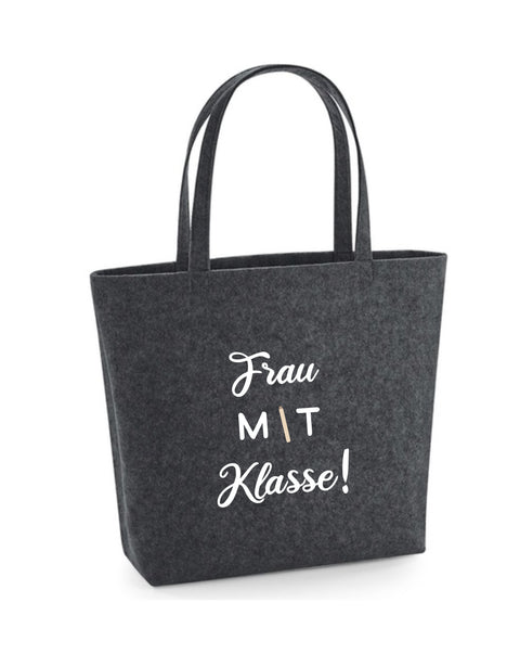 Filz Tasche Easy Bag L07 Frau mit Klasse!