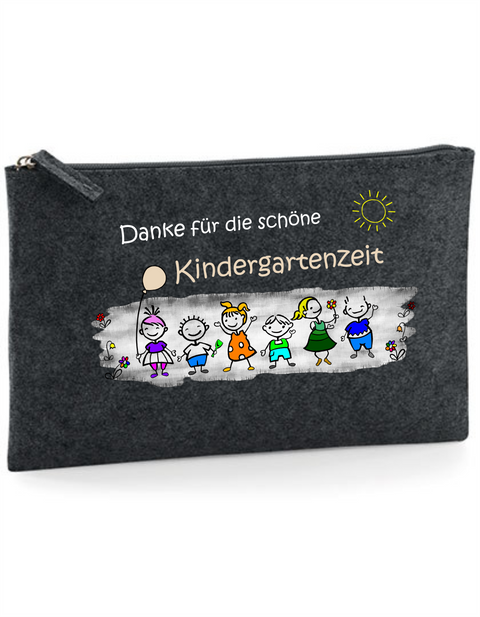 Filz Täschchen Easy Basic L10 Danke für die schöne Kindergartenzeit