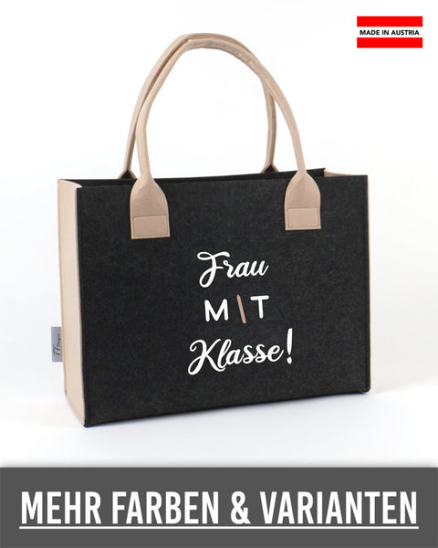 Filz Tasche L07 Frau mit Klasse!