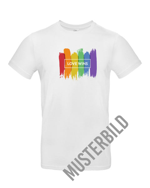 Basic T-Shirt 108 Love wins Regenbogen