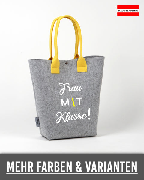 Filz Tasche Shopper L07 Frau mit Klasse!