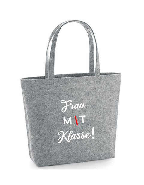 Filz Tasche Easy Bag L07 Frau mit Klasse!