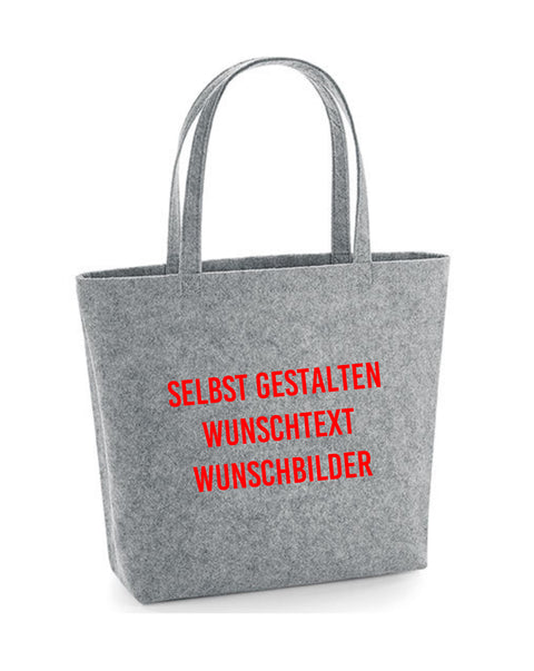 Filz Tasche Easy Bag Selbst gestalten