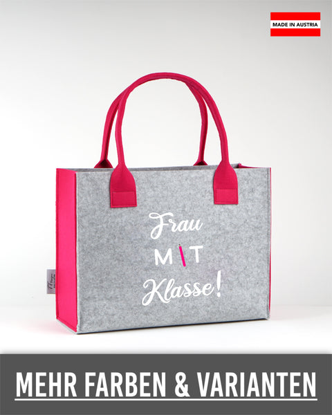 Filz Tasche L07 Frau mit Klasse!