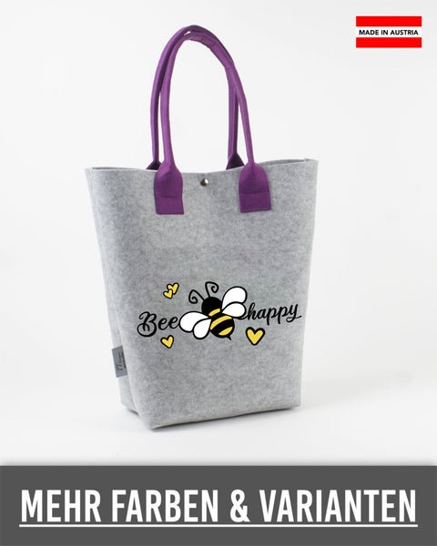 Filz Tasche Shopper 130 Bee Happy