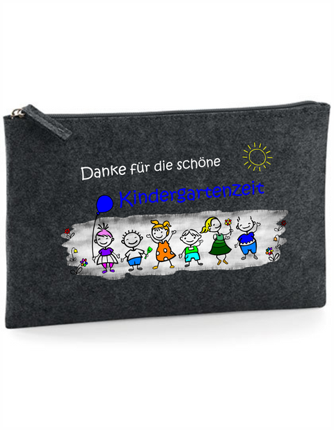 Filz Täschchen Easy Basic L10 Danke für die schöne Kindergartenzeit