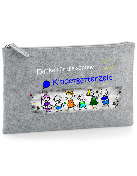 Filz Täschchen Easy Basic L10 Danke für die schöne Kindergartenzeit