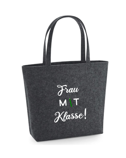 Filz Tasche Easy Bag L07 Frau mit Klasse!