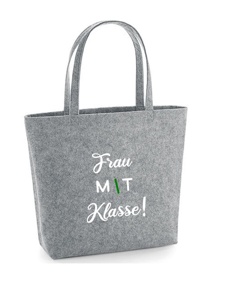 Filz Tasche Easy Bag L07 Frau mit Klasse!